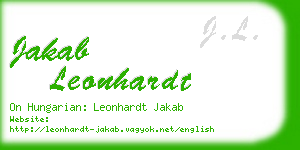jakab leonhardt business card